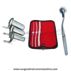 Hegar uterine dilator 3 pieces set,3-4, 5-6, 13-14, pinwheel, collin 3pcs